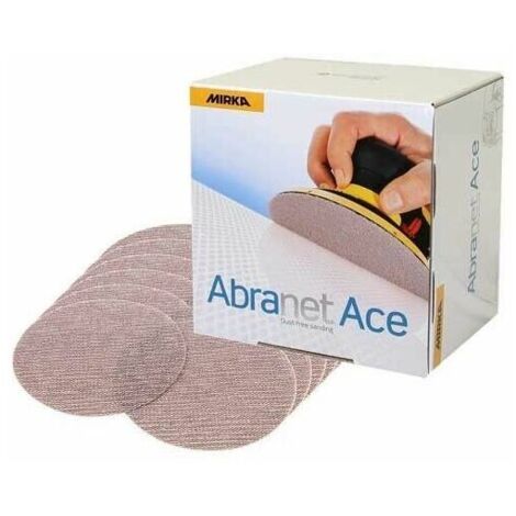 Boîte 50 disques abrasifs Abranet Ace Ø 77 mm MIRKA  Grain: 320
