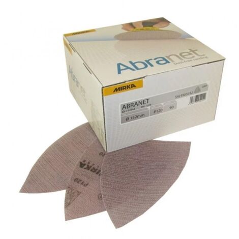 Boîte 50 triangles abrasifs Abranet Delta 100 x 152 x 152mm - Mirka  Grain: 100