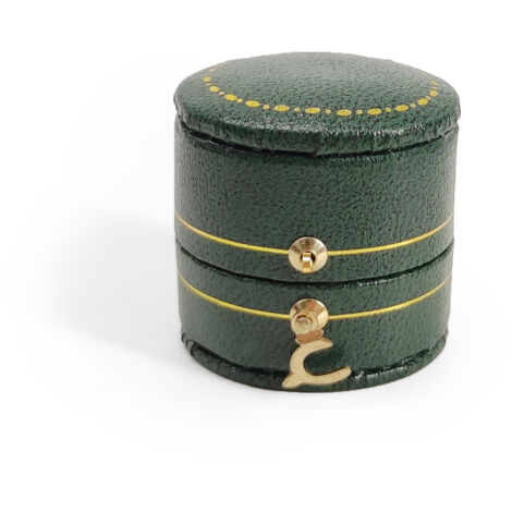 Boîte à bagues vintage bijoux présentoir organisateur boîte sortie en cuir PU(vert)