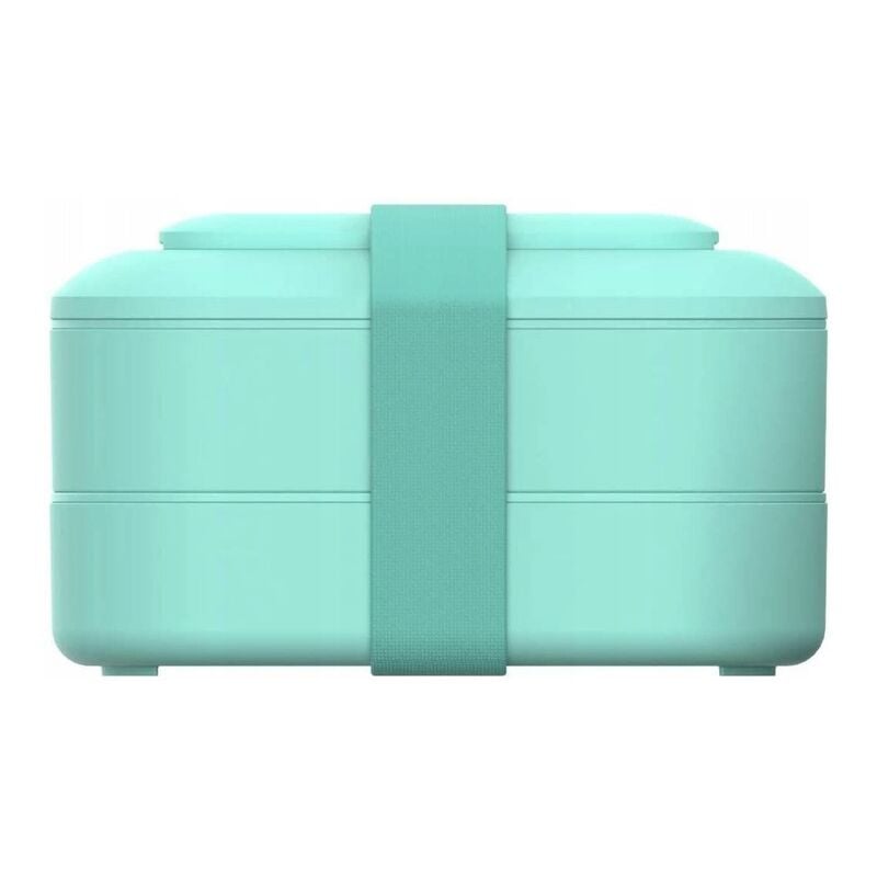 Ilovemono - Boîte à bento Boîte de rangement pour aliments Accessoires de cuisine Boîte à lunch à double compartiment vert