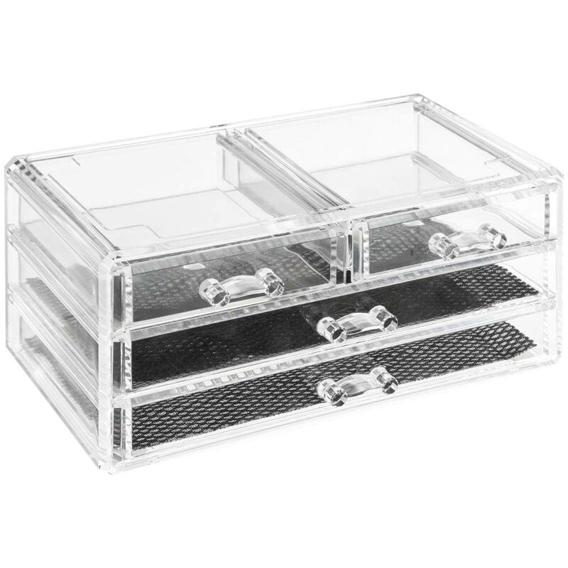 Boîte à bijoux 4 tiroirs selena transparent - 5five