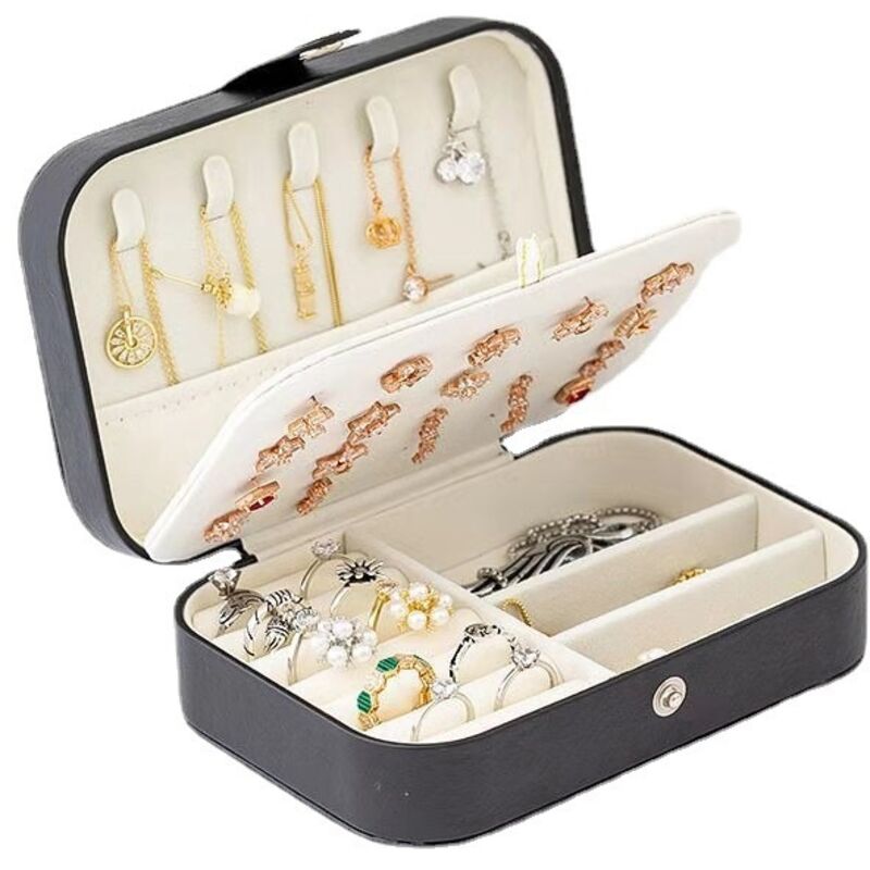 Boite à bijoux, boite de rangement bijoux de voyage femme, boite de rangement bijoux femme, petite boite de rangement bijoux, peut ranger bagues,