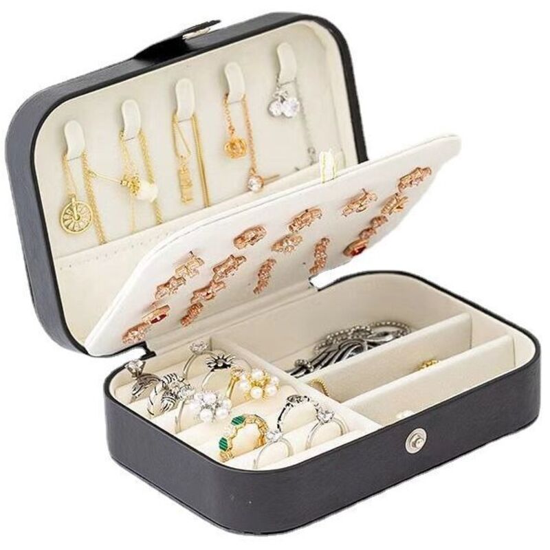 Boite à bijoux, boite de rangement bijoux de voyage femme, boite de rangement bijoux femme, petite boite de rangement bijoux, peut ranger bagues,