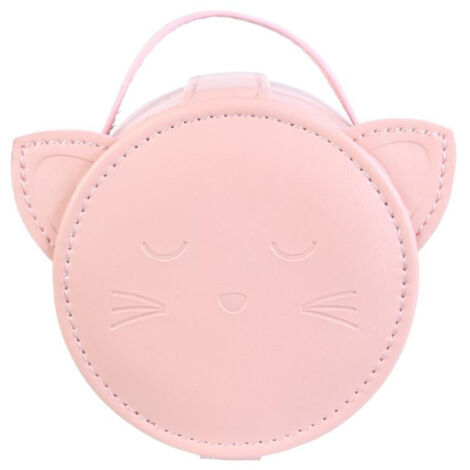 Boîte à Bijoux "Chat" 11cm Rose
