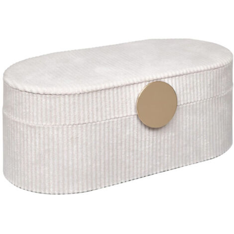 Boîte à Bijoux en Velours "Enya" 25cm Beige
