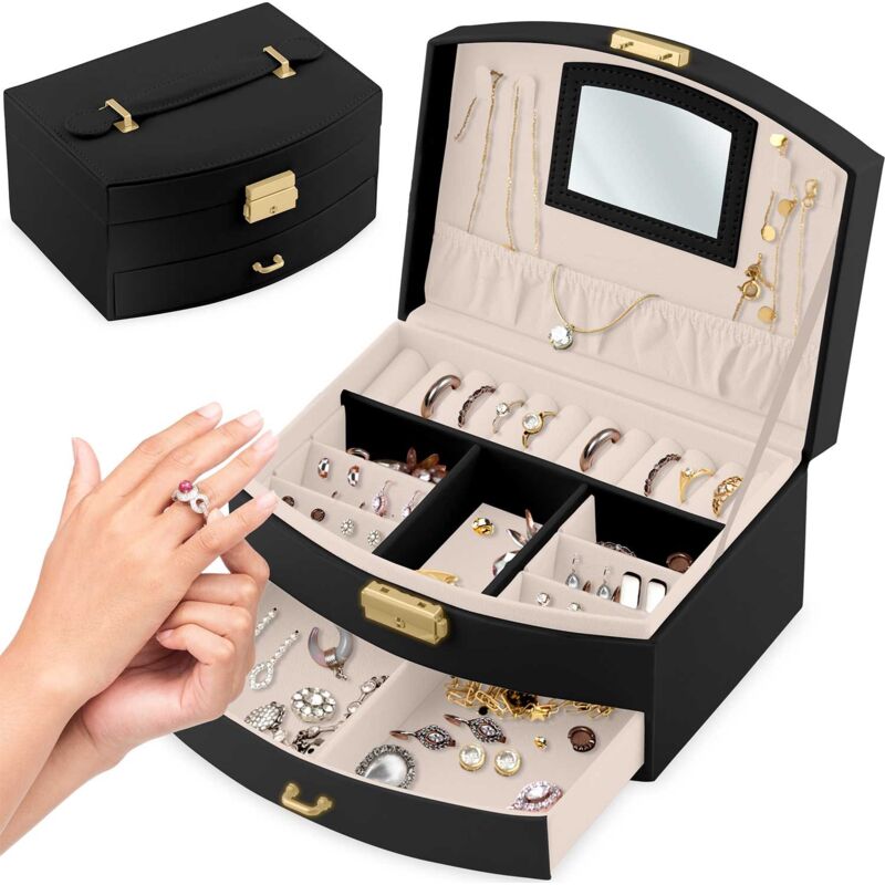 Boîte à bijoux Massido MS-708 - noir