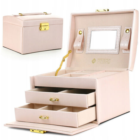 Boîte à bijoux rose poudré ECARLA