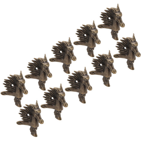 Boîte à bijoux vintage en alliage bronze, 10 pieds de protection légers pour coins de meubles