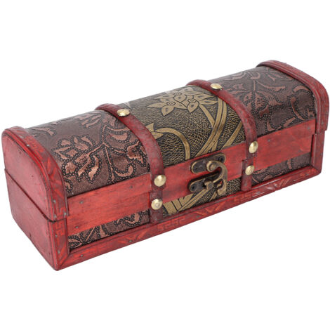 Boîte à bijoux vintage en bois pour colliers, bracelets et épingles à cheveux - Décoration et rangement élégant