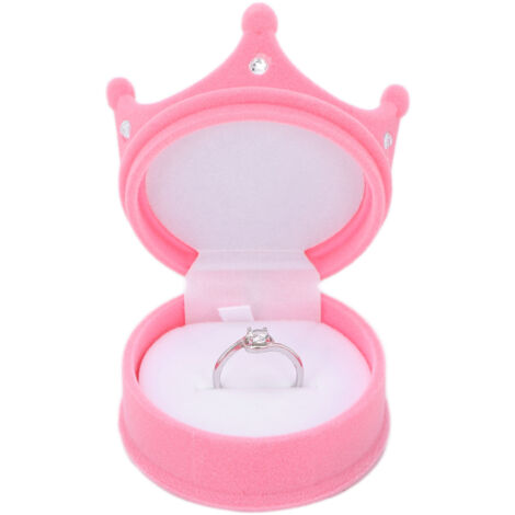 Boîte à bijoux vintage personnalisable pour colliers et boucles d'oreilles - Modèle rétro rose