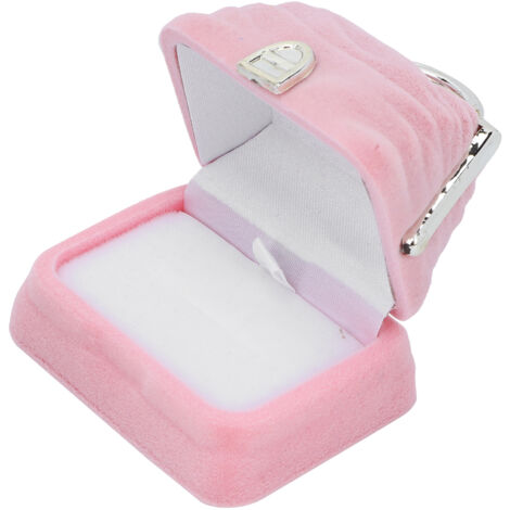 Boîte à Bijoux Vintage Rose - Étui Léger pour Sac - Coffret à Bijoux Personnalisable