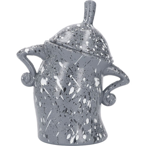 Boîte à biscuits design avec couvercle, rangement alimentaire spacieux en ABS pour cuisine Noël, couleur gris