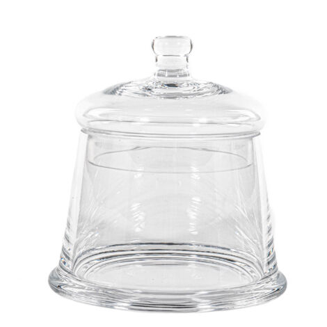Boîte à biscuits en verre, rangement douceur Ø 13 cm