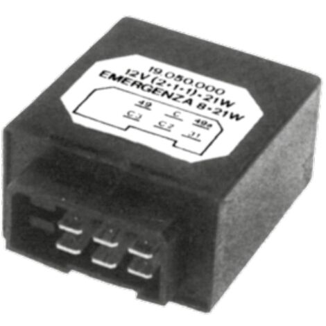 Boîte à boutons électronique 6 pôles 12V - 4X21 W - 8X21 W pour machines d'exploitation