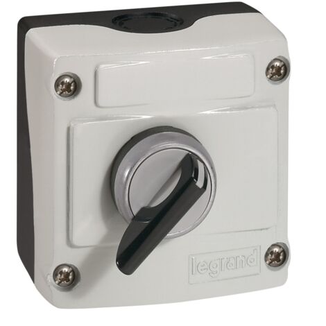 Boîte à boutons vide Osmoz 1 trou - gris LEGRAND 024200