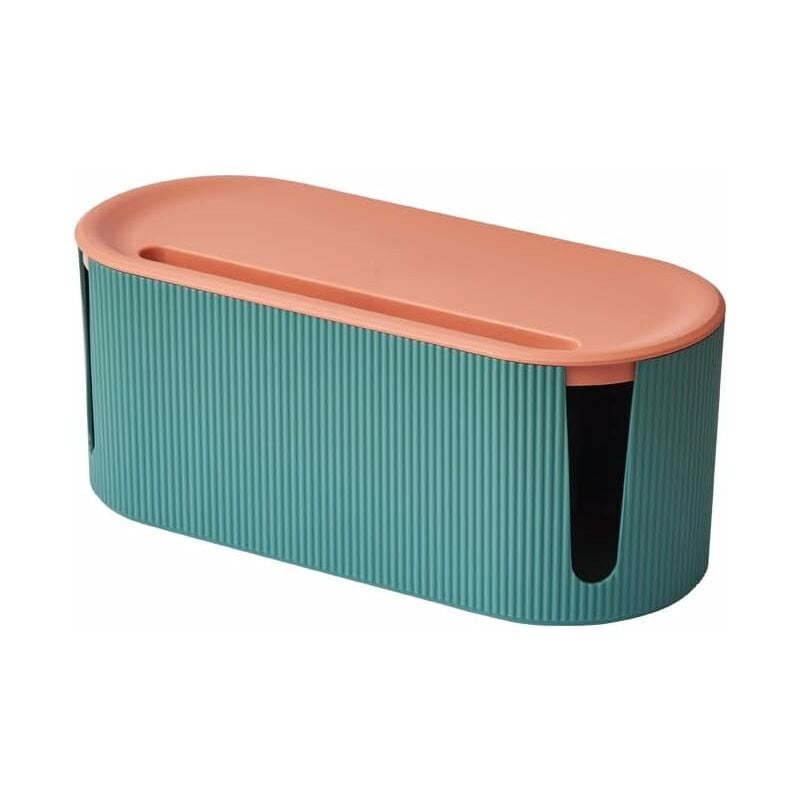 Fei Yu - Boîte à câbles design - gestion des câbles - Boîte de rangement pour plusieurs prises (vert)