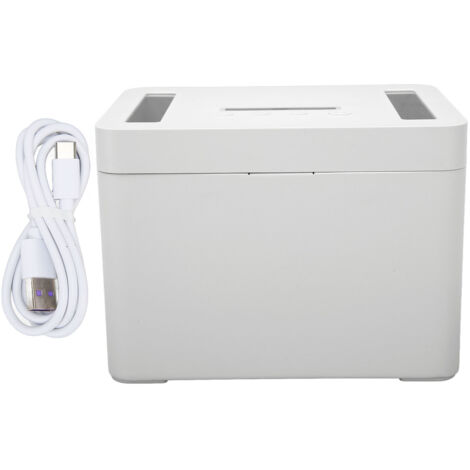 Boîte à cadenas temporisé en métal avec affichage LED - Coffre-fort à minuterie 365 jours pour téléphone, nourriture et objets de valeur