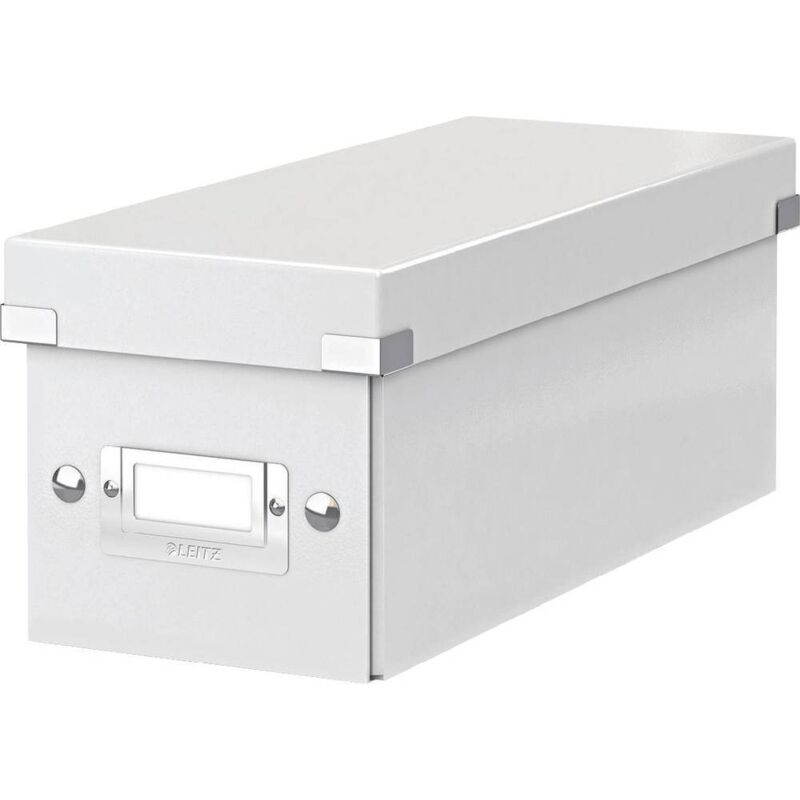 Leitz Boîte à CD 30 CDs carton dur plastifié blanc 1 pc(s) (l x H x P) 143 x 136 x 352 mm 6041-00-01 Leitz Boîte à CD 30 CDs carton dur plastifié blanc 1 pc(s) (l x H x P) 143 x 136 x 352 mm 6041-00-01
