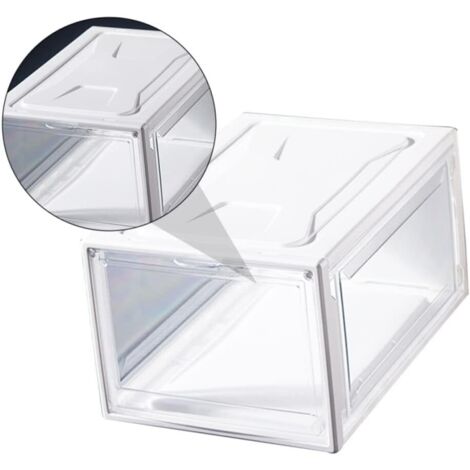 Lot De 40 Boîtes De Rangement à Chaussures Empilables Transparentes Excellente Alternative