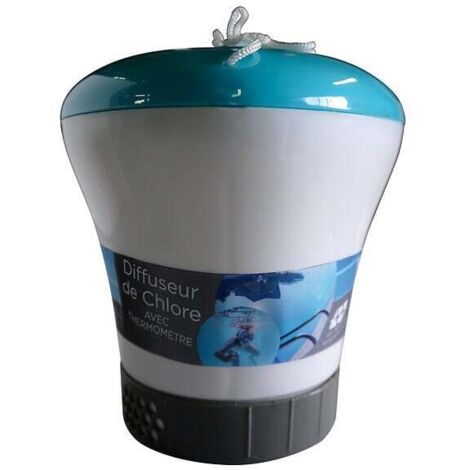 BOITE A CHLORE AVEC THERMO ( mix 3 couleurs)