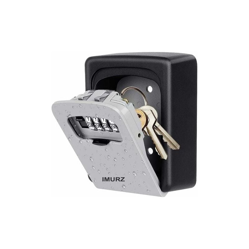 Boîte à Clé Sécurisée,Boite a Clefs Murale,Boite a cle avec Code à 4 Chiffres Haute Sécurisée étanche à l'eau et à la Rouille,pour Intérieur