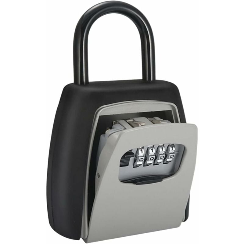 Aougo - Boite a Clefs Murale, 2 in 1 Mot de passe Boîte de porte de la porte Poignée de porte Coffret Mot de passe Décoration Codelock Livraison