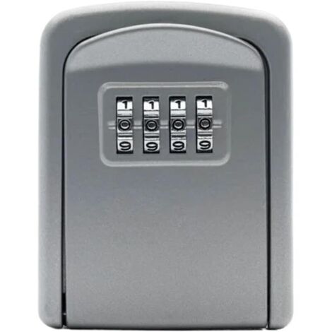 Boite a Clefs Murale - Avec Code 4 Chiffres Sécurisée Exterieur, Résistant aux Intempéries, Cofre fort Robuste, pour Les Cartes