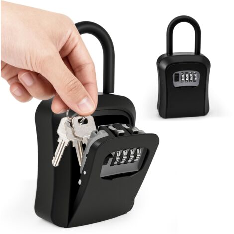 Boite a Clefs Murale Résistante aux Intempéries Avec Manipuler, Boite a Clef De Sécurité à Combinaison De 4 Chiffres, pour Appartements Bureaux Écoles Garages Entrepôts Maisons