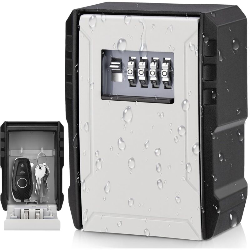 Boite a Clefs Securisee Exterieur Etanche Boite à Clefs Boite à Clés Murale Grand Boite a Cle pour Les Clés, Les Cartes Maison Les écoles Le Bureaux