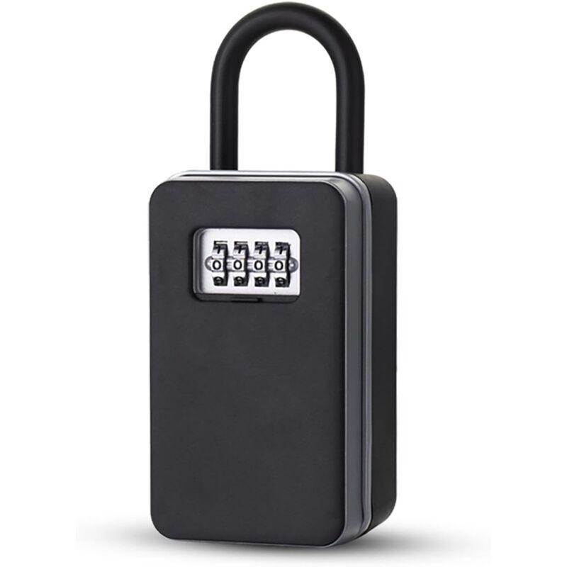 Boîte à clés compacte en alliage d'aluminium, boîte de rangement pour clés multifonctionnelle