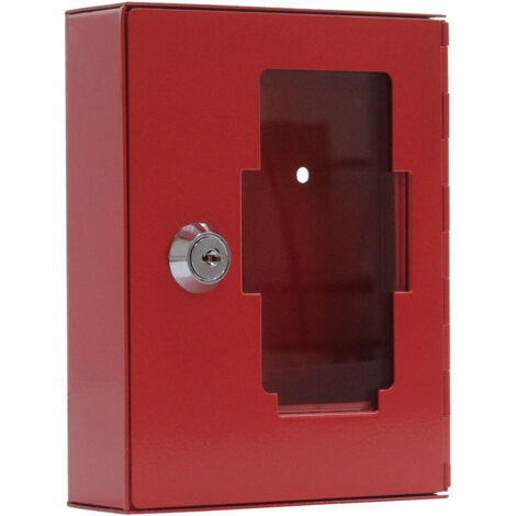 Boîte à clés d'urgence rouge 100x100x40 mm san battant