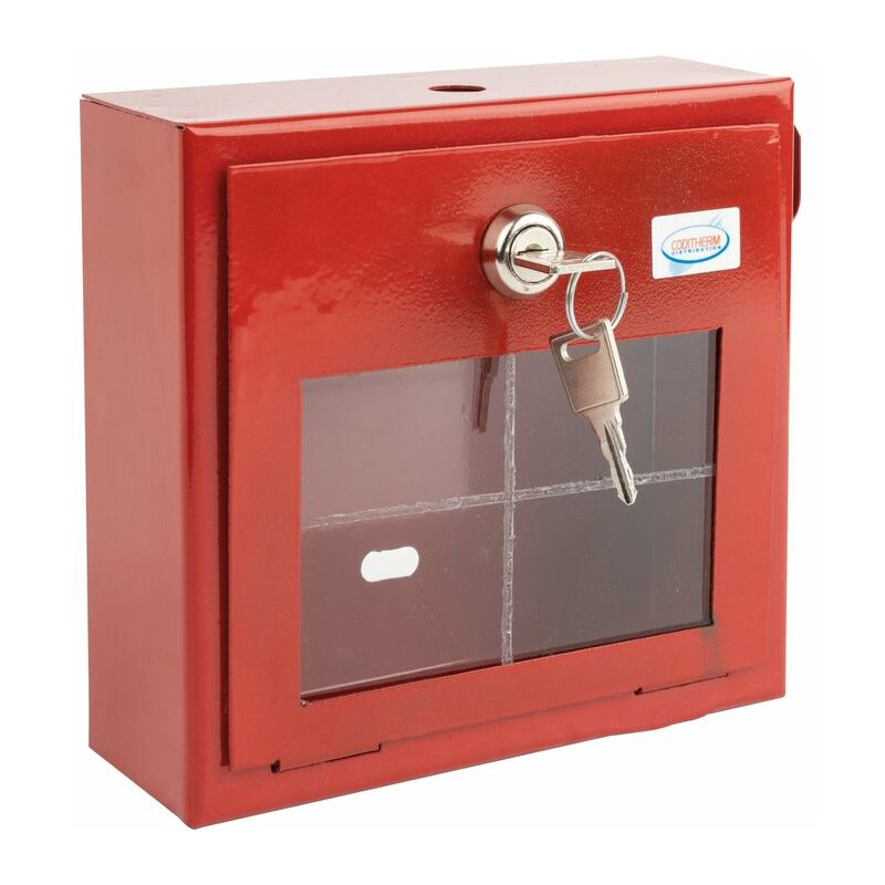 Coffret de sécurité nu + étiquette Coditherm Rouge