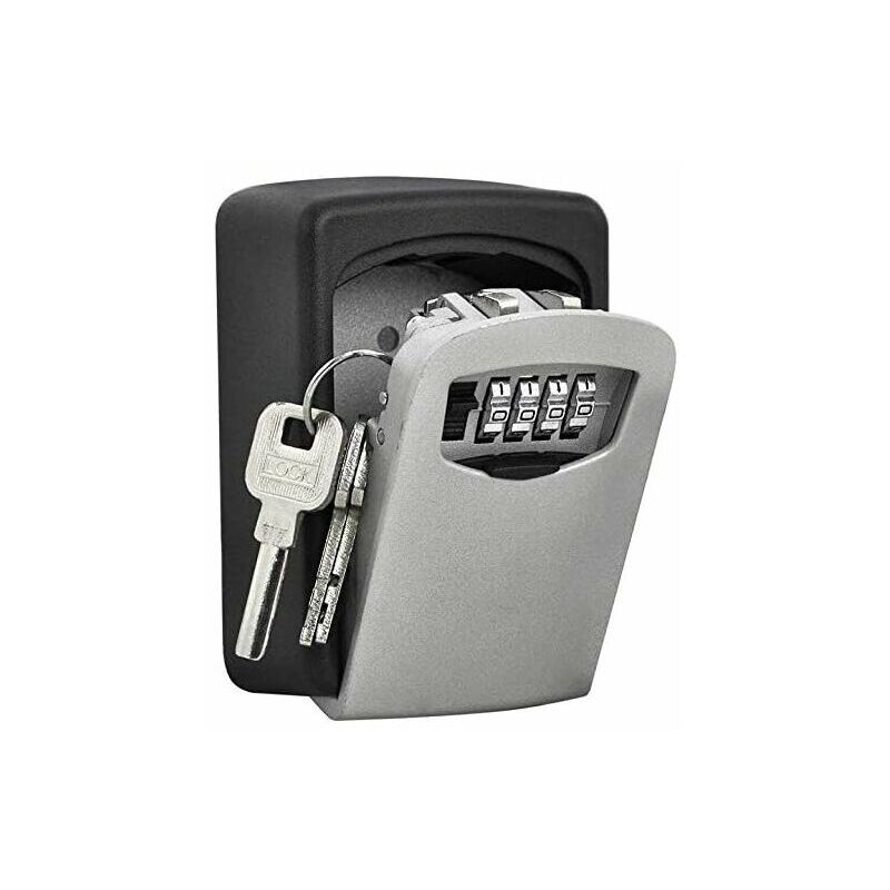 Xinuy - Boite à Clés Haute sécurité de la police Safe Key Murale à 4 chiffres clés Coffre haute sécurité Combination Lock stocker les clés de