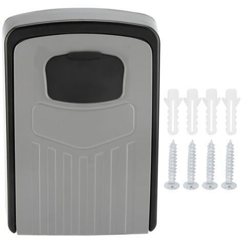 Boîte à clés murale à code à 4 chiffres - Coffre-fort de sécurité pour outils et organisation
