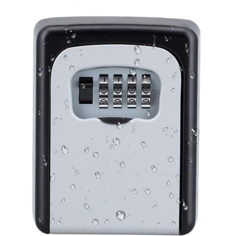 Boîte à clés murale à code, boîte à clés de sécurité pour clés de maison, boîte à clés à combinaison pour bureau - AquaForge