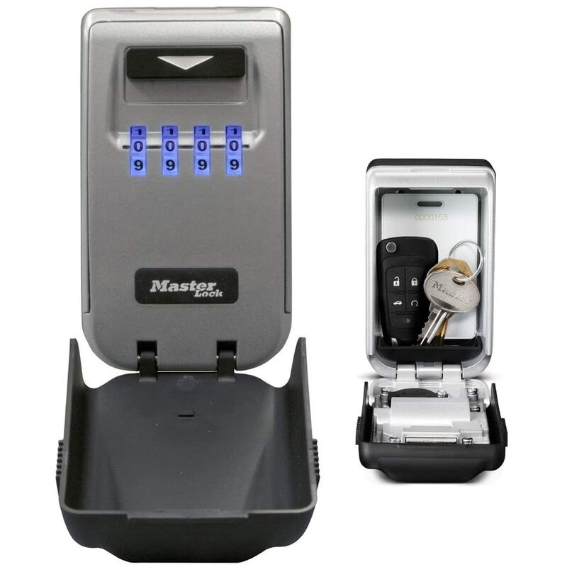 Boite à clés sécurisée rétroéclairée [Fixation murale] - 5425EURD - Select Access Partagez vos clés en toute sécurité Gris