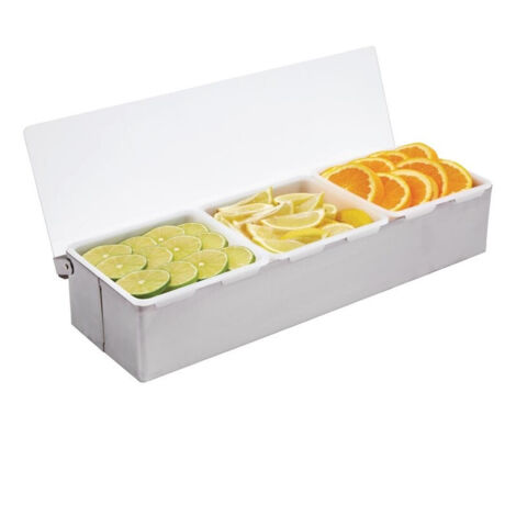 Boîte à compartiments inox 3 x 950 ml - Vogue