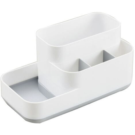 Boîte à Compartiments, Plastique, 23 x 13 x 12 cm（gris）