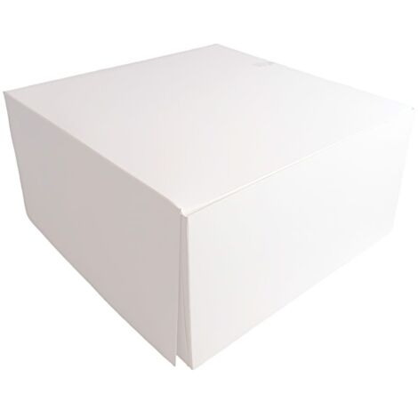 Boîte à confiseries blanche 26x26x10cm, 50 pièces, pour gâteaux et beignets