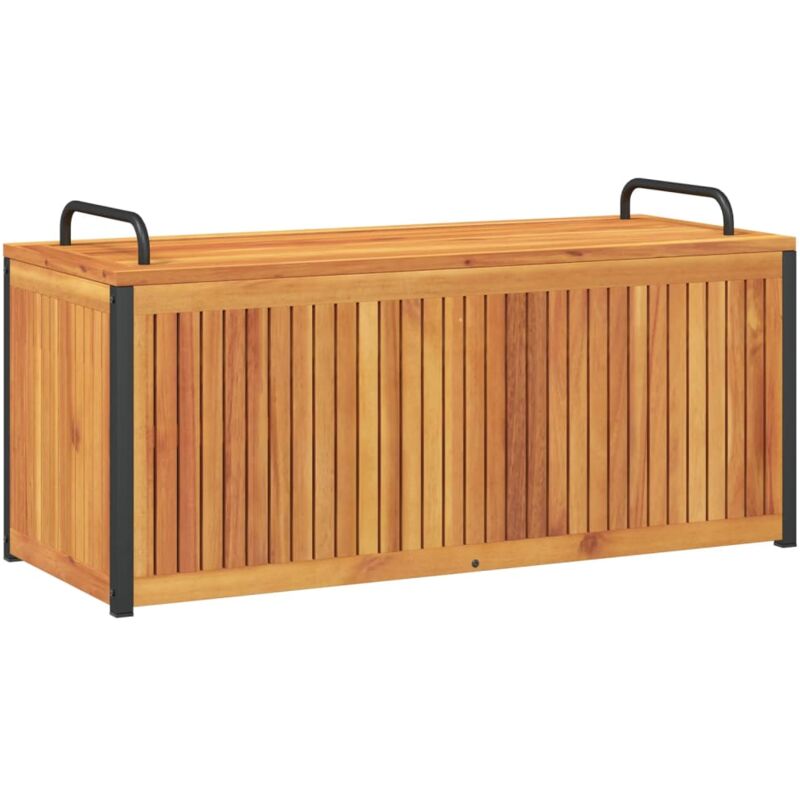 Vidaxl - Boîte à coussins d'extérieur bois d'acacia solide et acier