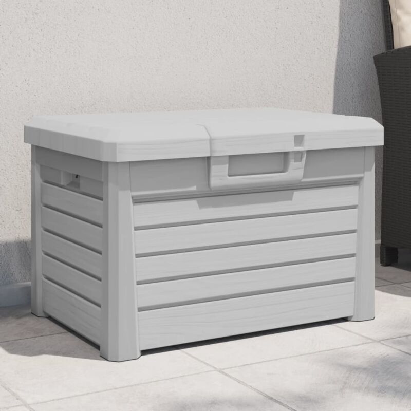 Vidaxl - Boîte à coussins d'extérieur gris 73x50,5x46,5 cm polypropylène