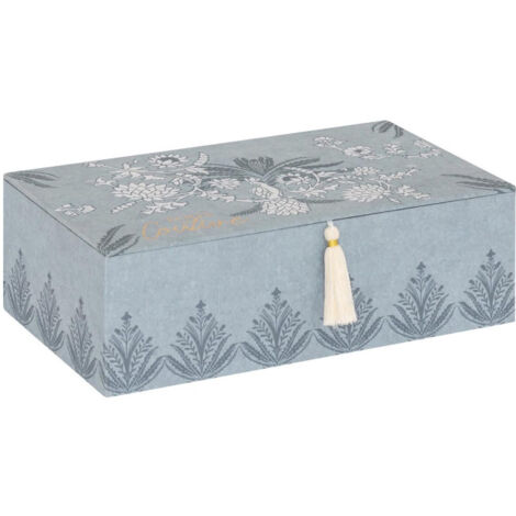 Boîte à Couture "Wild Romance" 30cm Bleu Clair