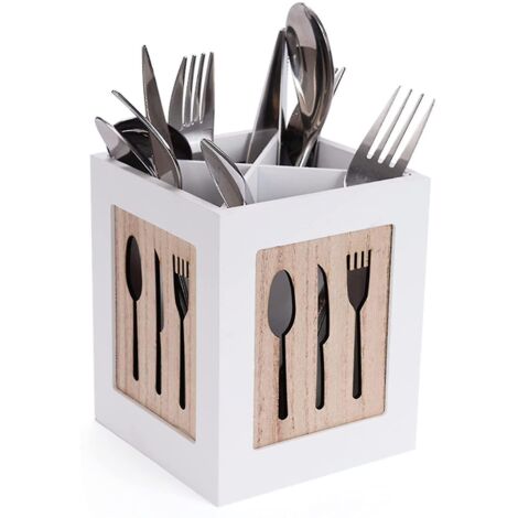 Boîte à couverts, panier à couverts, cuillère de table, fourchette, couteau, récipient à couverts