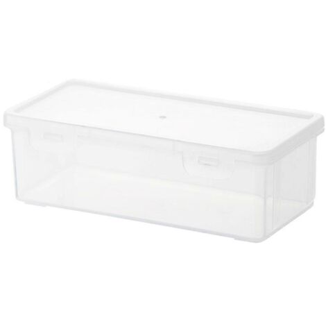 Boîte à crayons en plastique grande capacité, boîtes transparentes empilables, organisateur polyvalent pour fournitures scolaires et bureau.