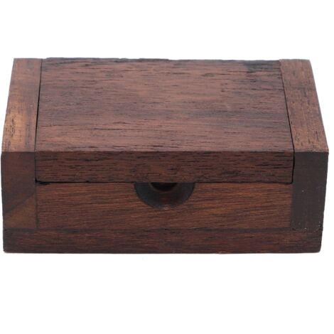 Boîte à cure-dents en bois, mini boîte de rangement de cure-dents de poche, boîte de rangement de cure-dents portable, adaptée à une utilisation à domicile et à l'hôtel, marron.