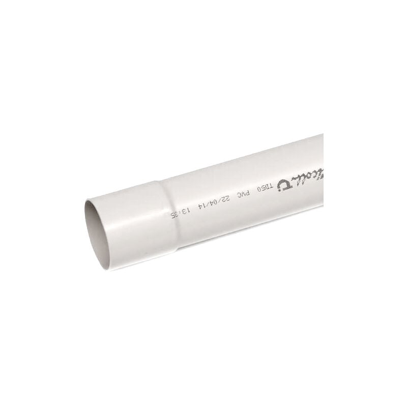 Nicoll - Tube de descente Ø80 en 3ml blanc