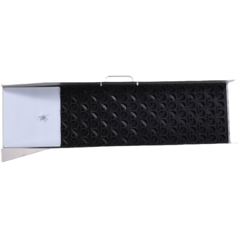 Boîte à écluses en or pliable en alliage d'aluminium, goulotte minière Portable, outil de récupération de prospection avec tampon en caoutchouc, équipement d'extérieur