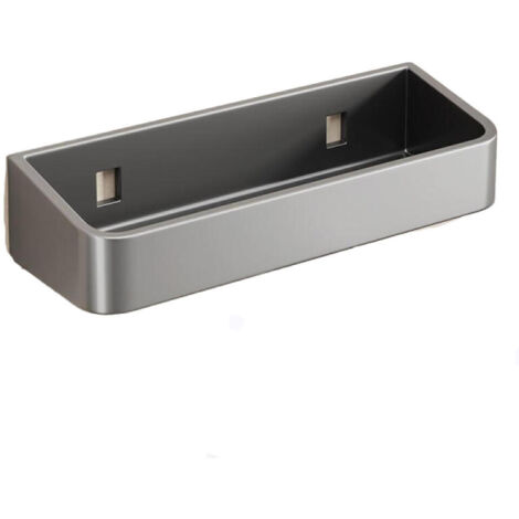 Boîte à épices murale en acier inoxydable, rangement compact pour la cuisine, étagère à épices pratique, gris foncé, 23 x 8,7 x 5 cm