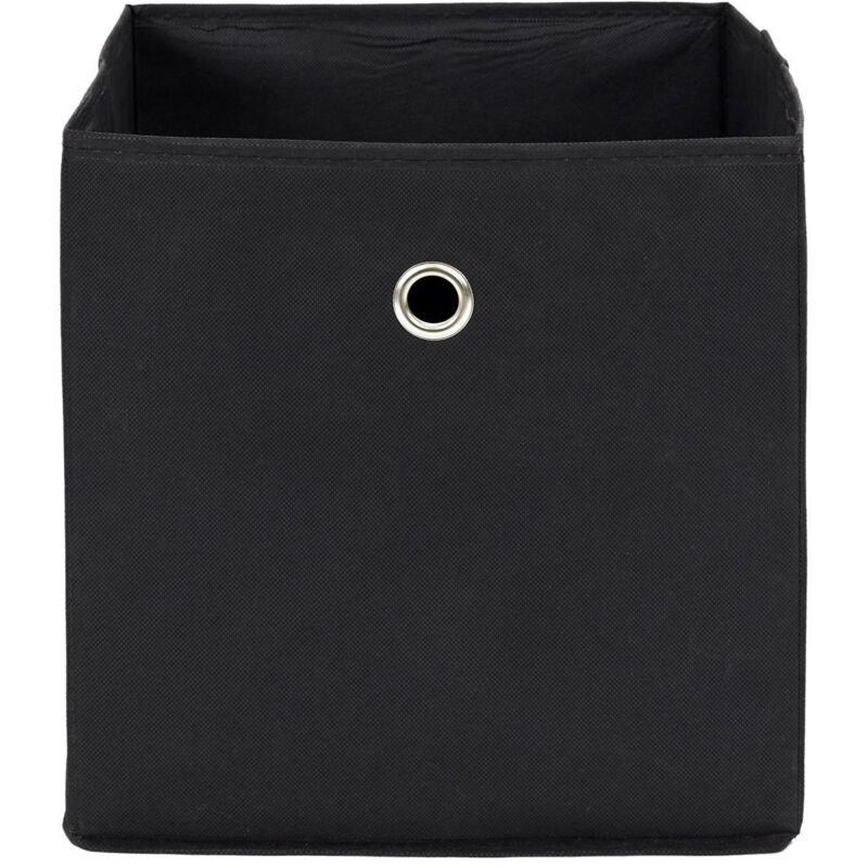 Boîte à étagères cube, noire