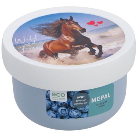 Boîte à fruits Campus Mepal 300 ml Wild Horse Blanc/Bleu